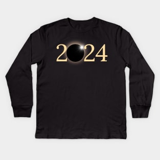 2024 Eclipse design Kids Long Sleeve T-Shirt